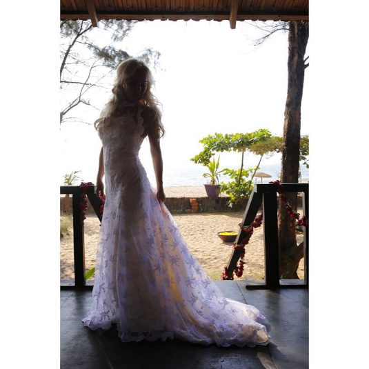 Tess Merkel wearing Julle Design wedding dress